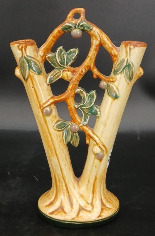 Weller Pottery Woodcraft/Flemish Double Vase