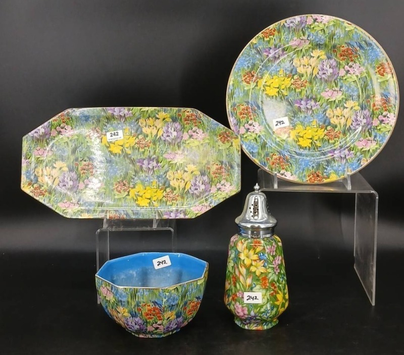 (4) Royal Staffordshire Mayflower Chintz Pieces