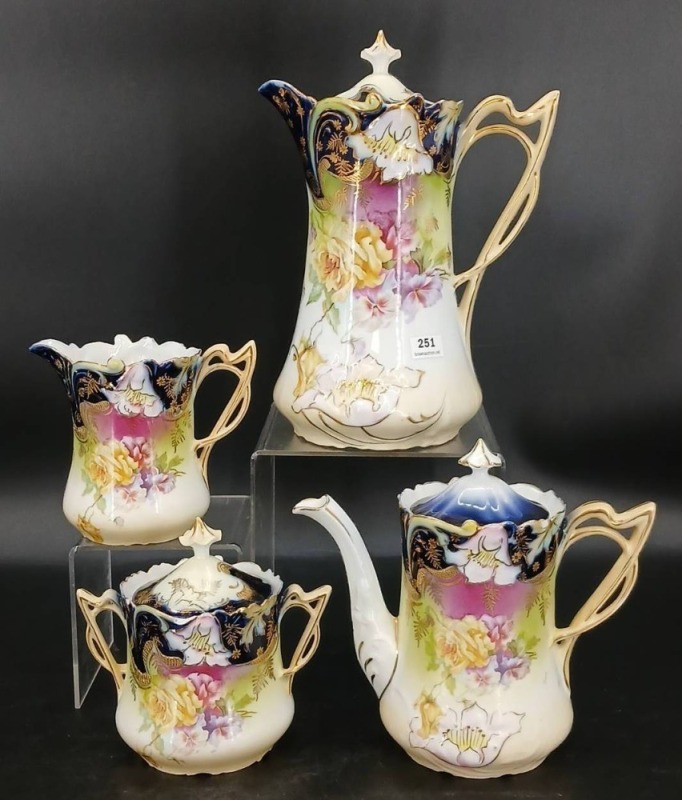 Saxe Altenburg Germany Porcelain Tea Set