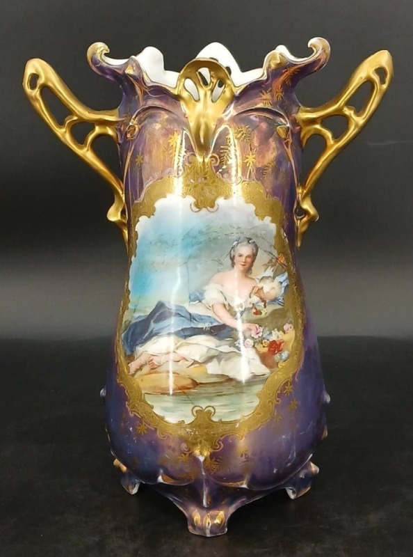 Royal Vienna Germany Porcelain Scenic Vase