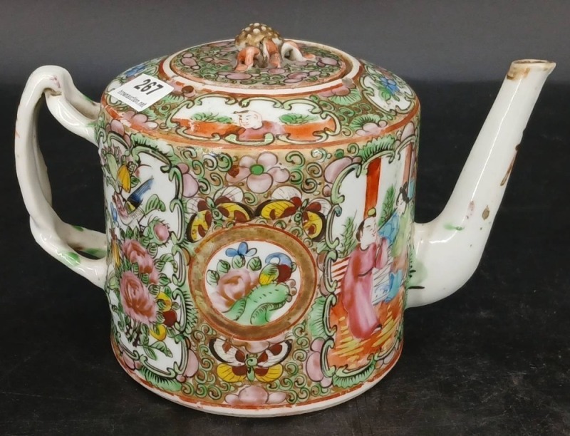 Chinese Famille Rose Porcelain Teapot