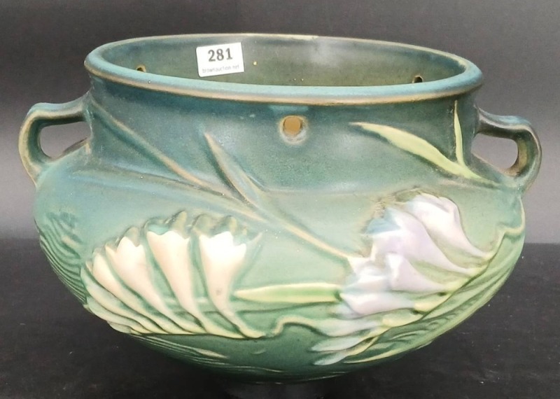 Roseville Pottery Freesia Hanging Planter