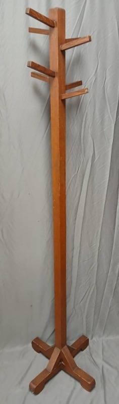 Wooden Free-Standing Coat Rack