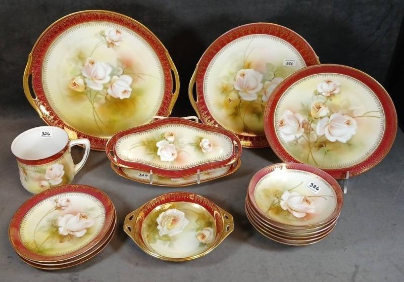 RS Germany Porcelain Floral Tableware Set