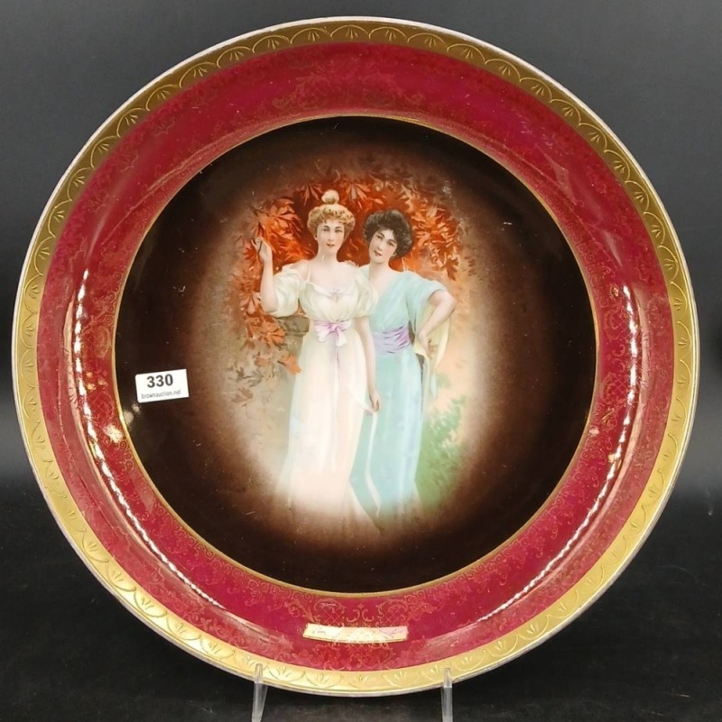 Victoria Austria Porcelain Scenic Plate