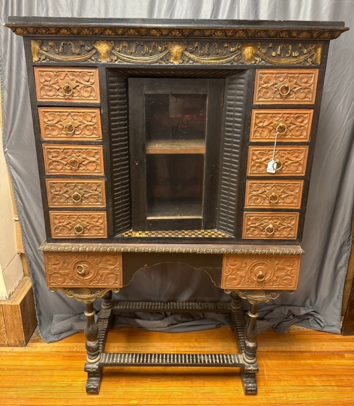 Ornate Wood Cabinet