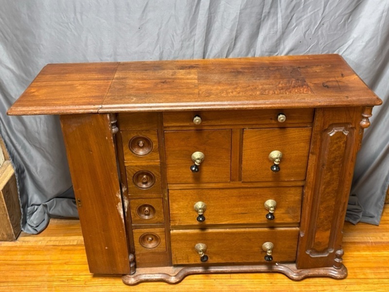 Homemade Cabinet With Sewing Cabinet Parts, 29" Tall