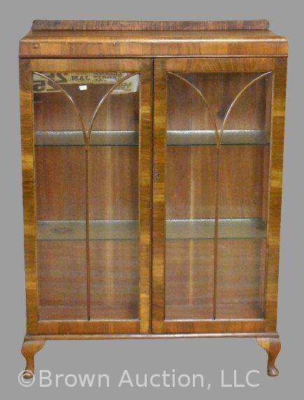 Maple curio cabinet, 36"w x 11" deep x 4'3" tall