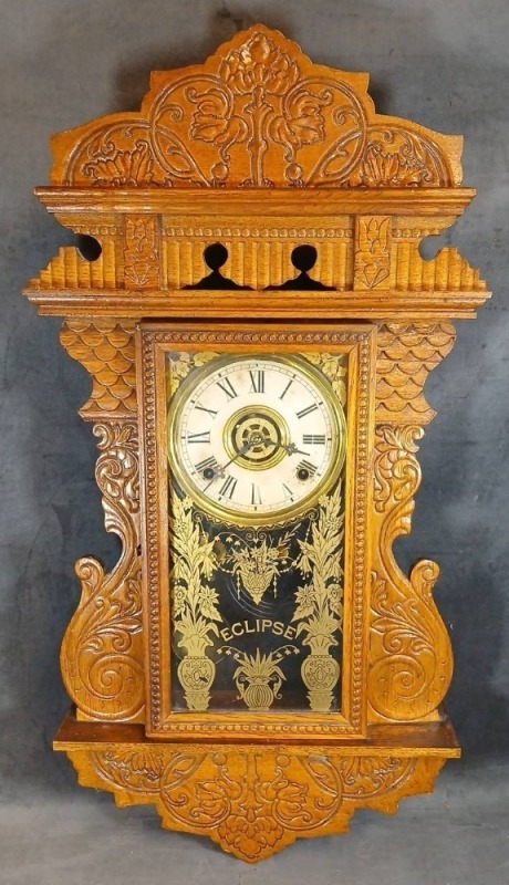 Wm. L. Gilbert &acirc;&euro;&oelig;Eclipse&acirc;&euro; Wall Clock, 8-Day