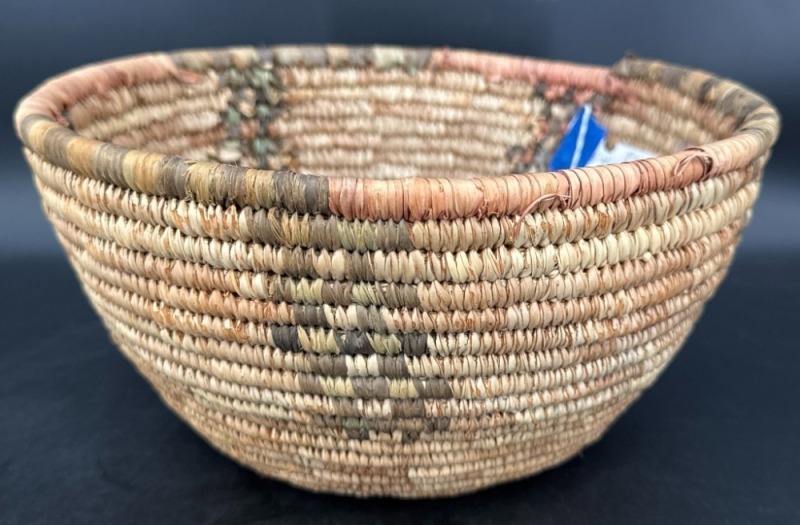 Plains Native American Coiled Basket
