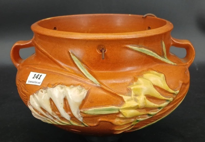 Roseville Pottery Freesia Hanging Planter
