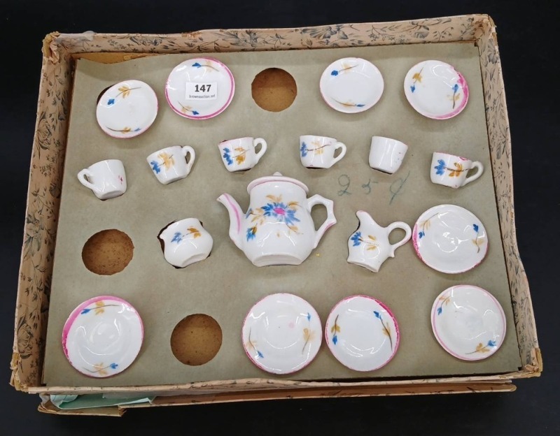 Porcelain Child's Tea Set in Box