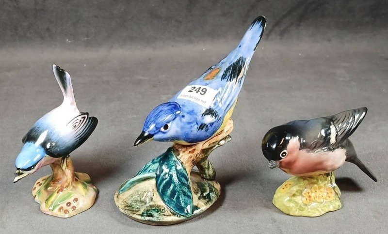 (3) Porcelain Bird Figurines