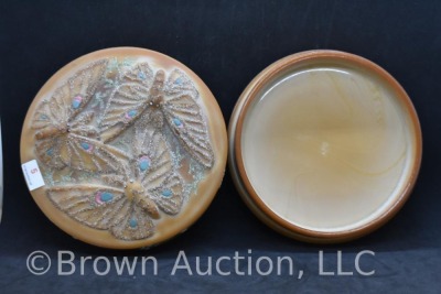 Fenton Art Glass 6.5" round dia. x 1.5"h cov. box - 3