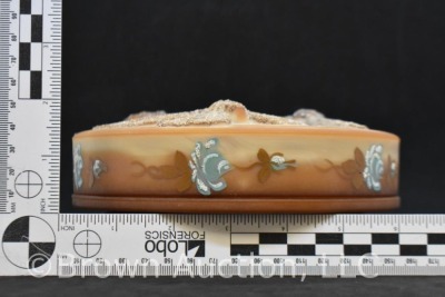 Fenton Art Glass 6.5" round dia. x 1.5"h cov. box - 11
