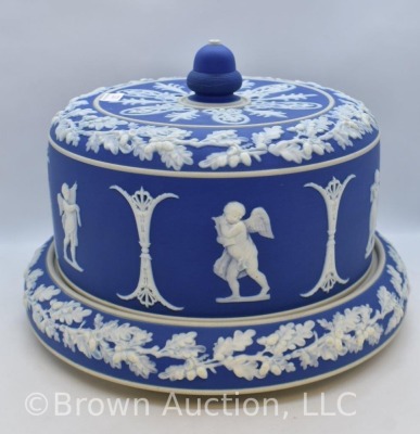 Wedgewood Jasperware cheese keeper or serving dome, blue - 3