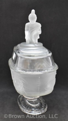 EAPG Westward Ho cov. compote and (12) goblets - 3