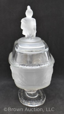 EAPG Westward Ho cov. compote and (12) goblets - 5