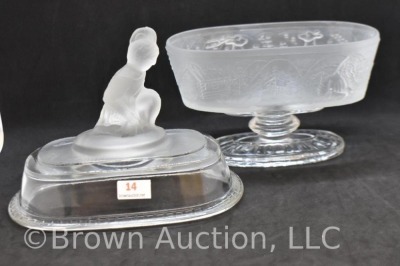 EAPG Westward Ho cov. compote and (12) goblets - 6