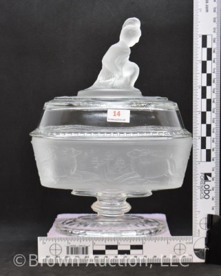 EAPG Westward Ho cov. compote and (12) goblets - 12