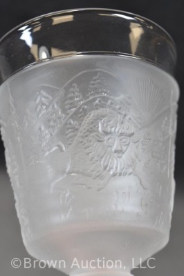 EAPG Westward Ho cov. compote and (12) goblets - 17
