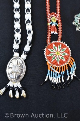 Assortment of costume jewelry incl. shell, beaded, conch belt, etc. - 5
