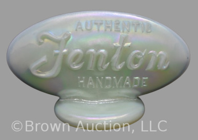 Fenton dealer sign, sea mist green