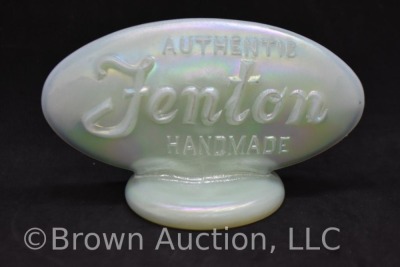 Fenton dealer sign, sea mist green - 2