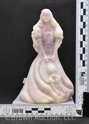 (2) Fenton Art Glass Southern Belle 8" figurines - 10