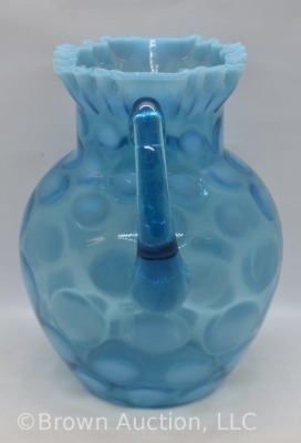 Northwood blue opalescent 8.5" water pitcher - 3