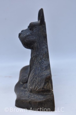 Twin Scottie dogs Cast Iron door stop - 2