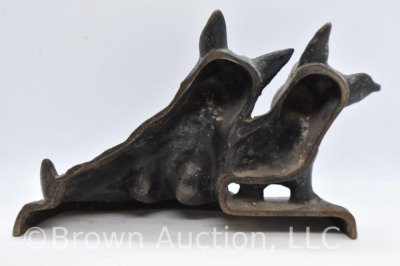 Twin Scottie dogs Cast Iron door stop - 3