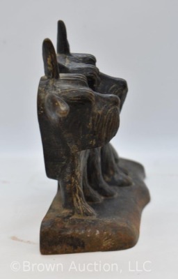 Twin Scottie dogs Cast Iron door stop - 4