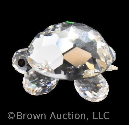 Swarovski Silver Crystal miniature turtle (igloo-shaped), mib