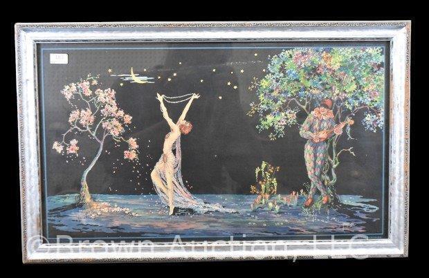 1920's Art Deco print by Marygold Tsanya titled The Love Serenade