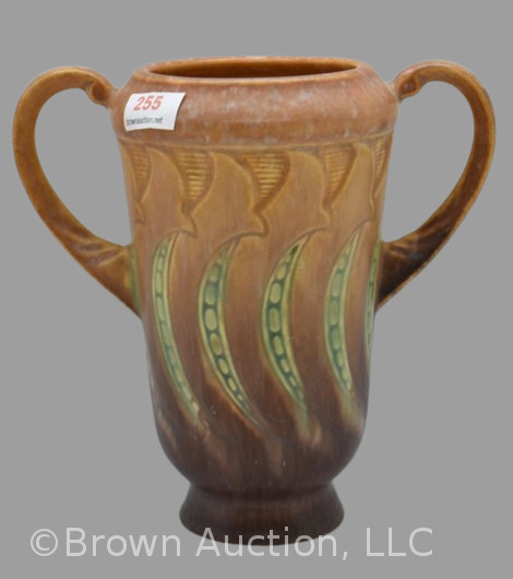 Roseville Falline 642-6" vase, brown