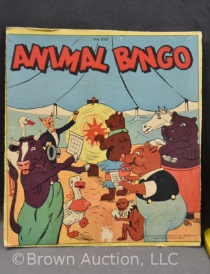 "Animal Bingo" No. 225 by Baldwin Mfg., 1950's tin litho, - 2