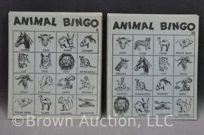 "Animal Bingo" No. 225 by Baldwin Mfg., 1950's tin litho, - 5