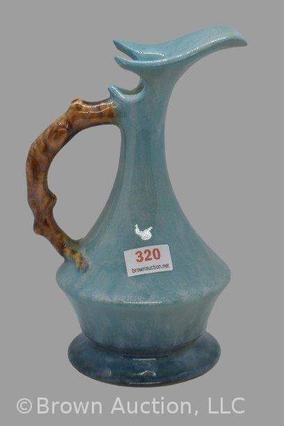 Roseville Wincraft 217-6" ewer, blue