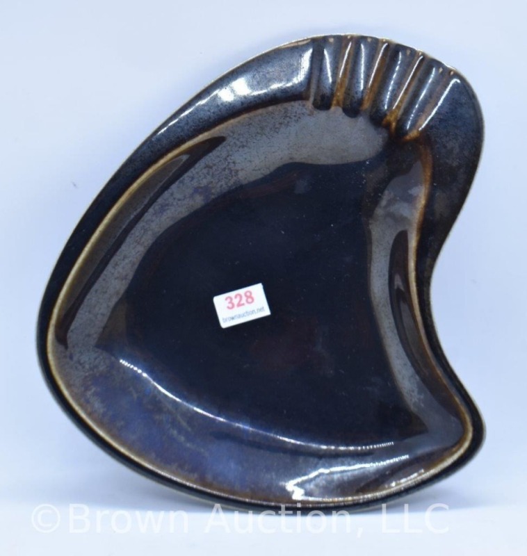 Mrkd. Rookwood #7143 ashtray, brown, dated LVII