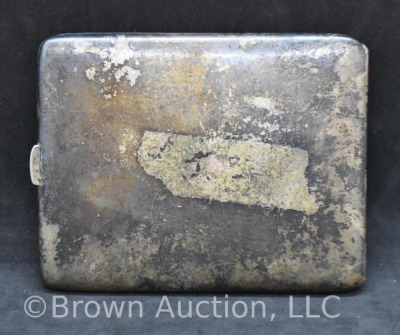 epns cigarette case Vintage silver cigarette case, Hallmark E.P.N.S