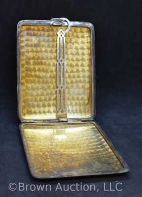 Vintage silver cigarette case, Hallmark E.P.N.S
