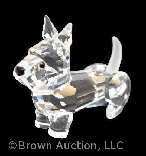 Swarovski Silver Crystal #7619-02 standing Terrier Dog, mib