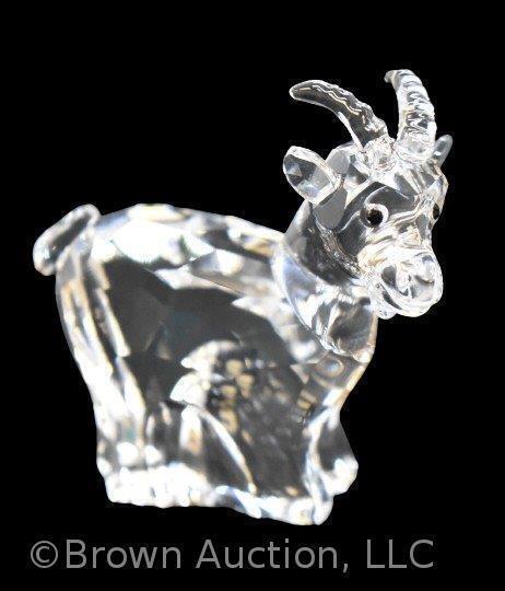 Swarovski Silver Crystal #7693 Zodiac Goat, mib