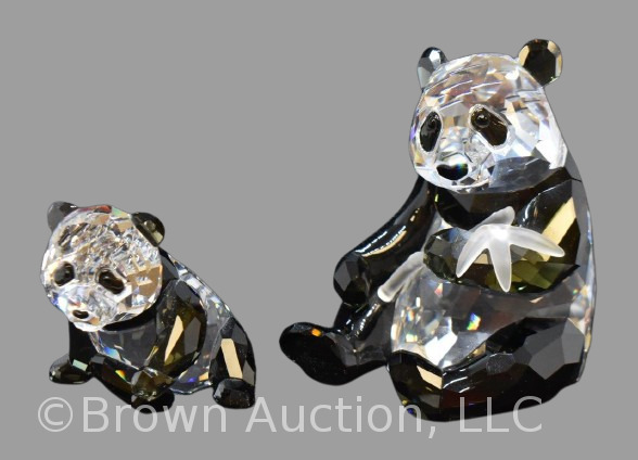 Swarovski Silver Crystal #900918 SCS Annual Edition 2008 Pandas, mib