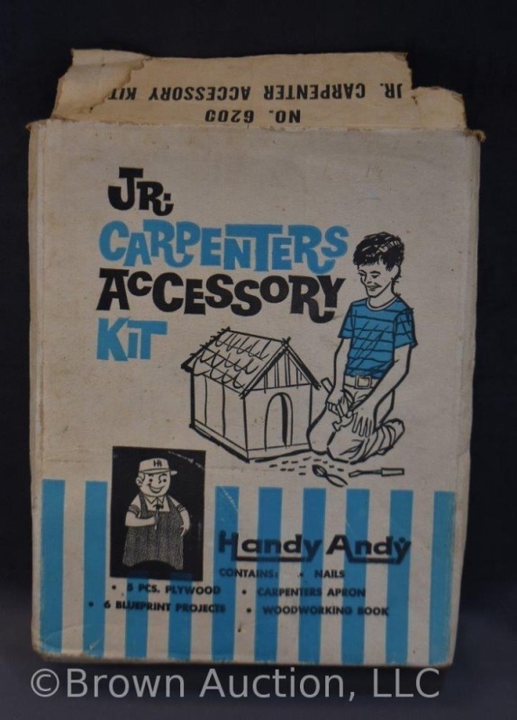 Handy Andy Jr. Carpenter accessory set - original box