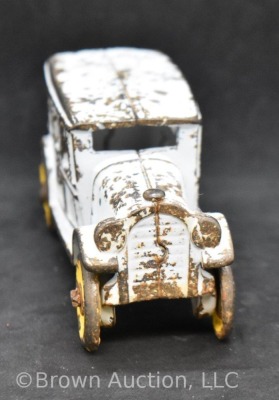 Cast Iron bus with steel wheels, 5"l - 3