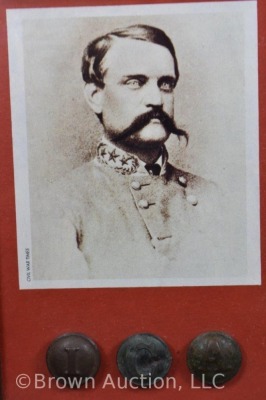 Photo of Confederate Gen. John Breckinridge w/ 3 Confederate buttons - 2