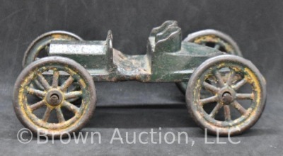 Cast Iron buggy car, green - 4