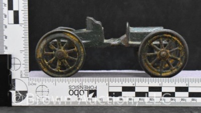 Cast Iron buggy car, green - 8